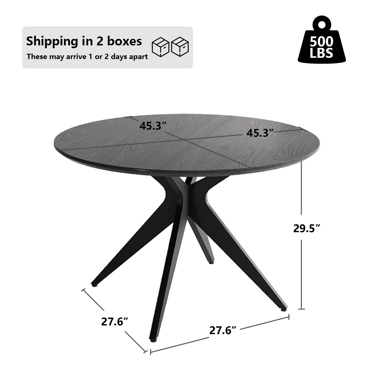 Kidol & Shellder Round Wood Dining Table DTOG058-1