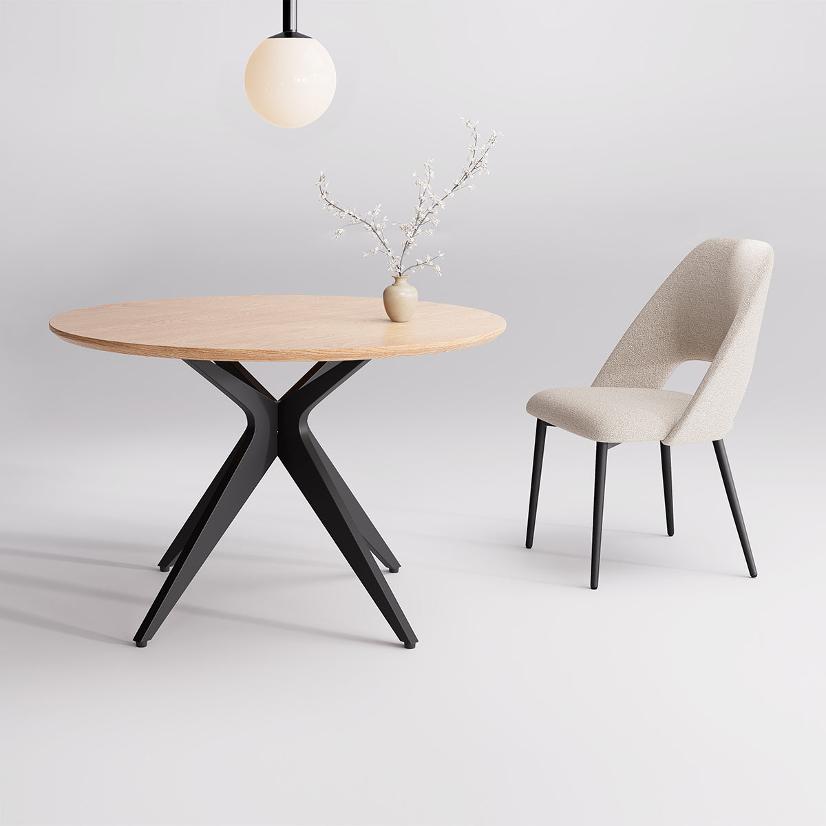 Kidol & Shellder Round Wood Dining Table DTOG058-1