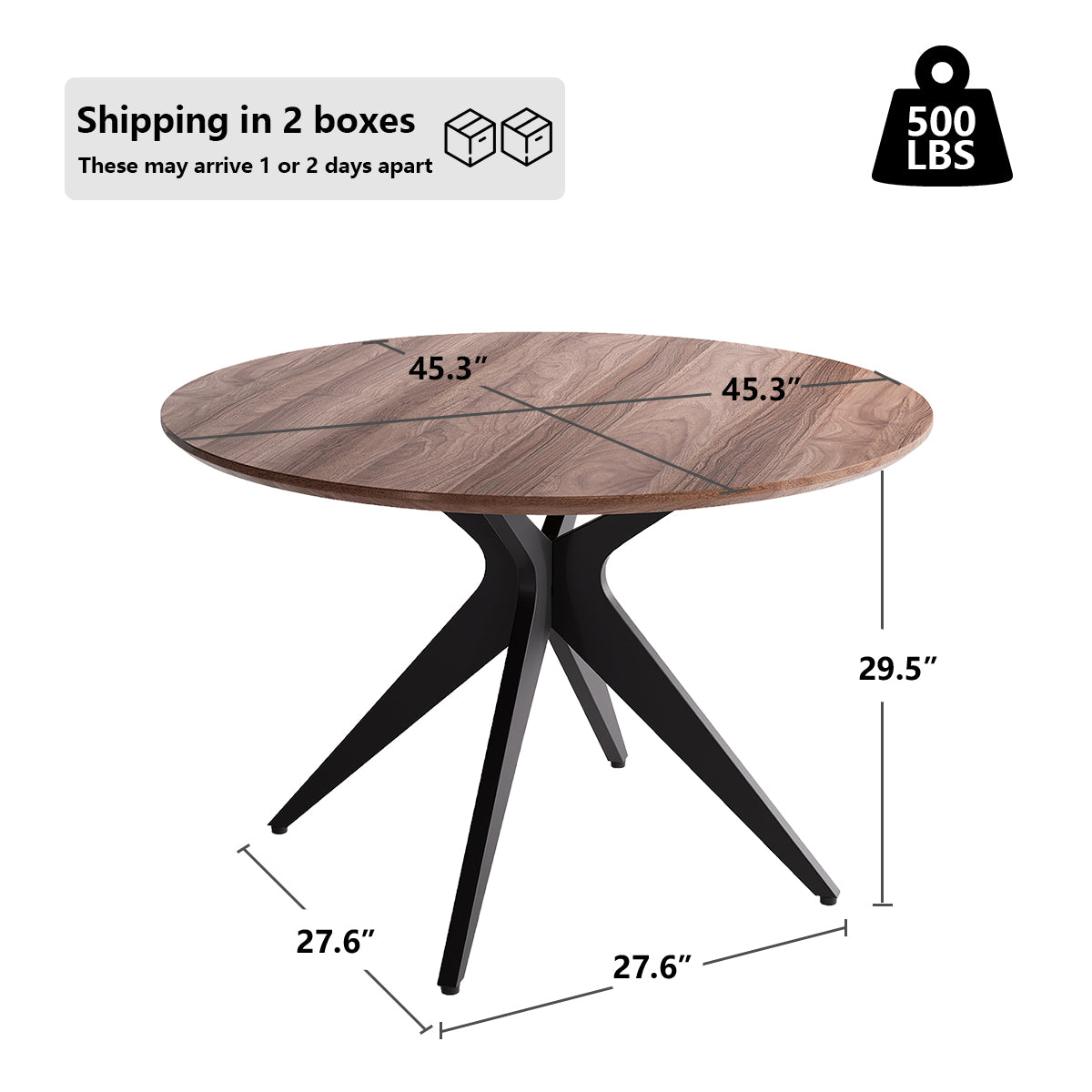 Kidol & Shellder Round Wood Dining Table DTOG058-1