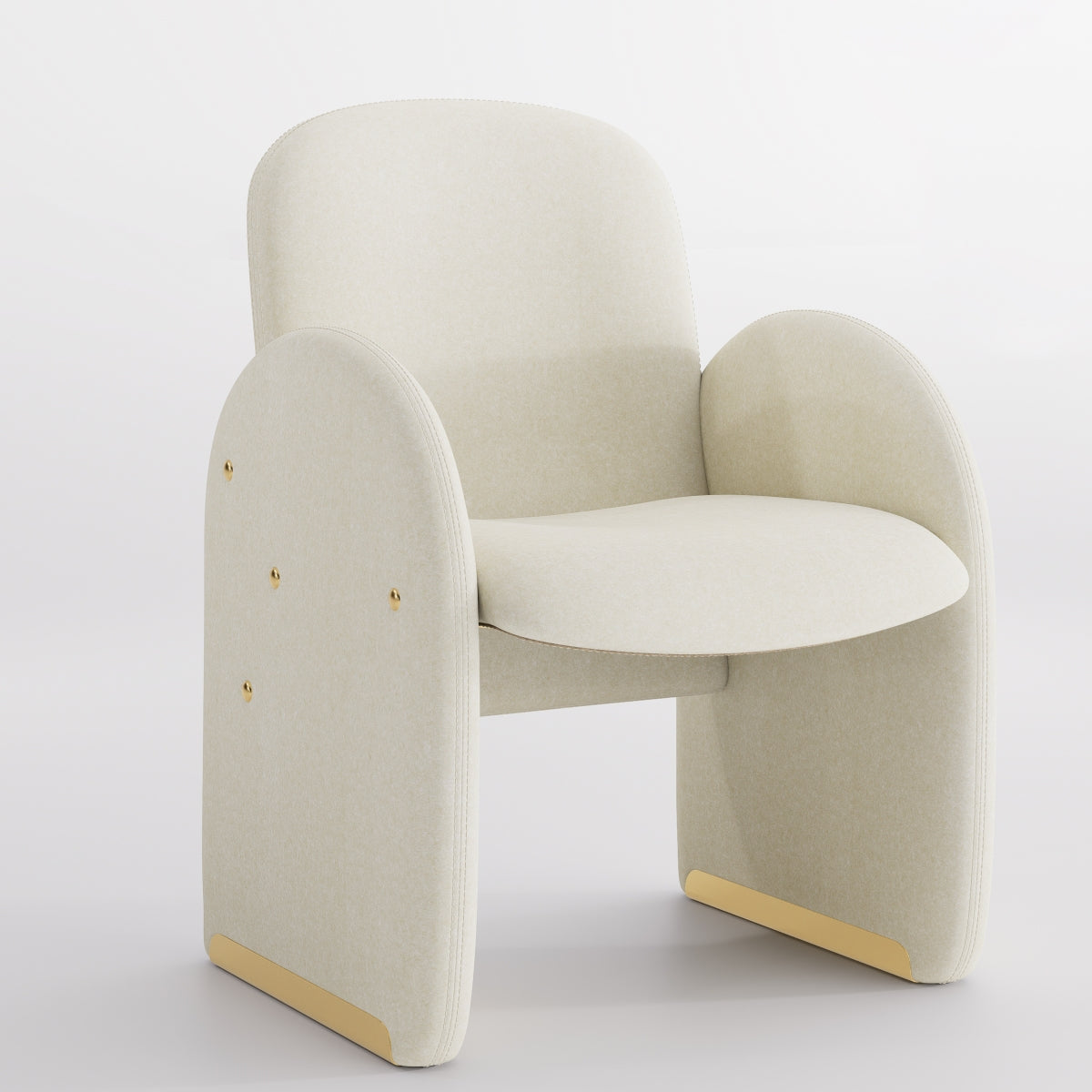 Kidol & Shellder Barrel Armchair Modular Dining Chairs