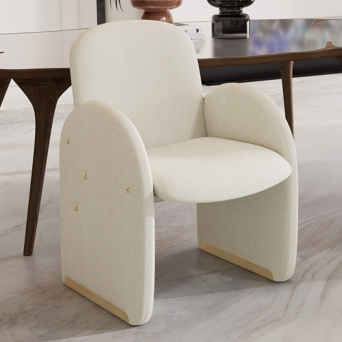 Kidol & Shellder Barrel Armchair Modular Dining Chairs