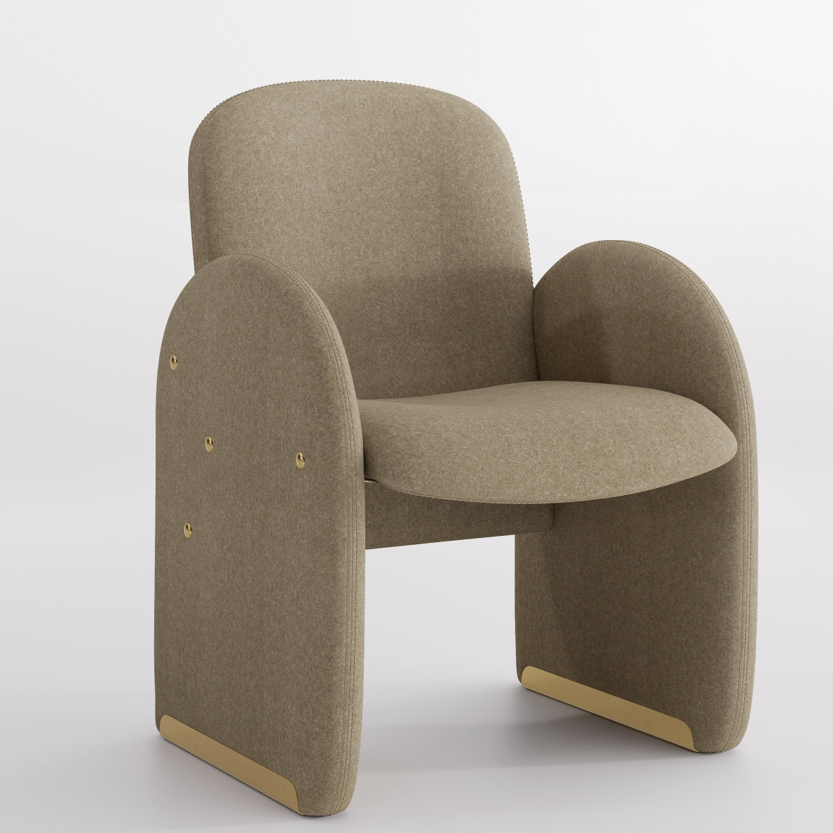 Kidol & Shellder Barrel Armchair Modular Dining Chairs