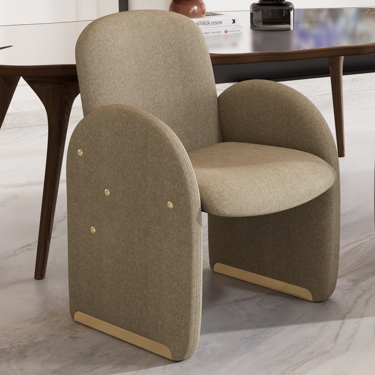 Kidol & Shellder Barrel Armchair Modular Dining Chairs