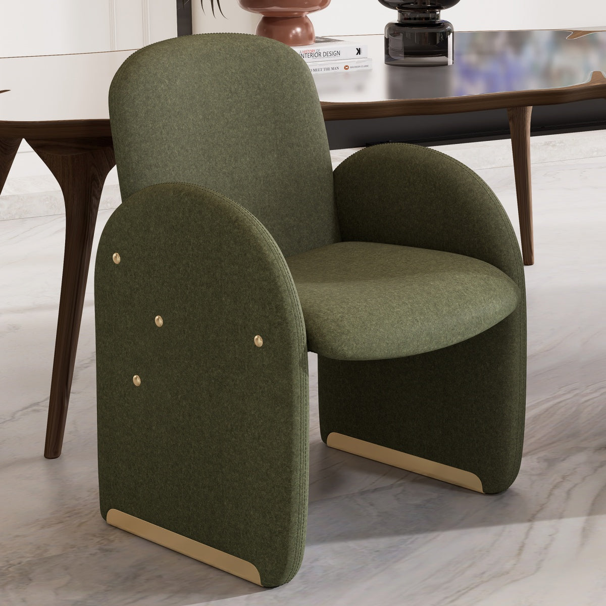 Kidol & Shellder Barrel Armchair Modular Dining Chairs