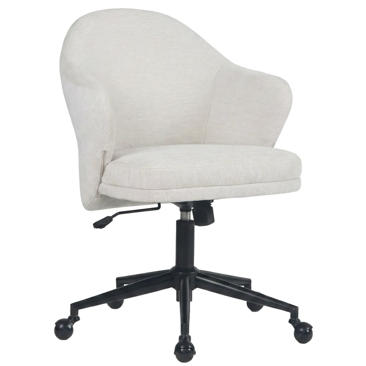 YOUNIKE Upholstered Home Office Chair with Wraparound Armrests