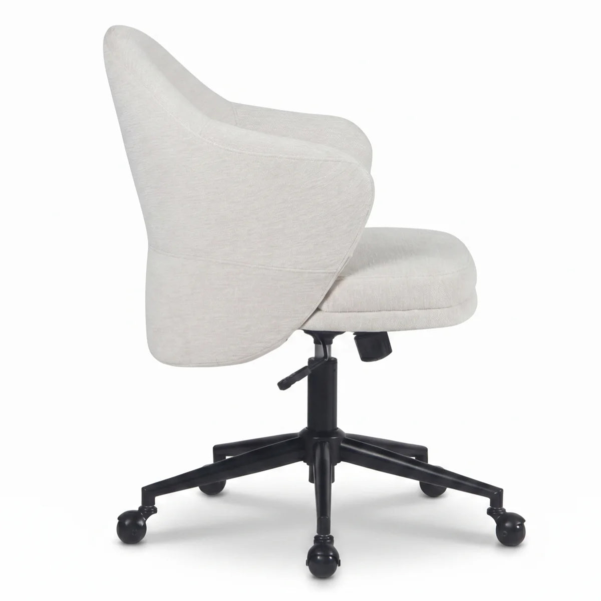 YOUNIKE Upholstered Home Office Chair with Wraparound Armrests