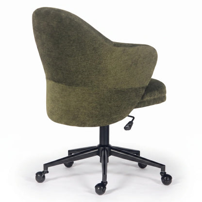 YOUNIKE Upholstered Home Office Chair with Wraparound Armrests