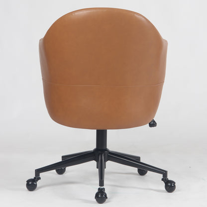 YOUNIKE Upholstered Home Office Chair with Wraparound Armrests