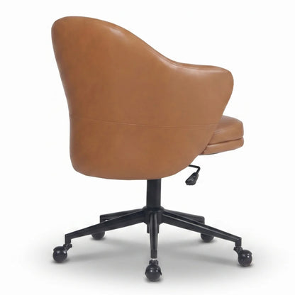 YOUNIKE Upholstered Home Office Chair with Wraparound Armrests