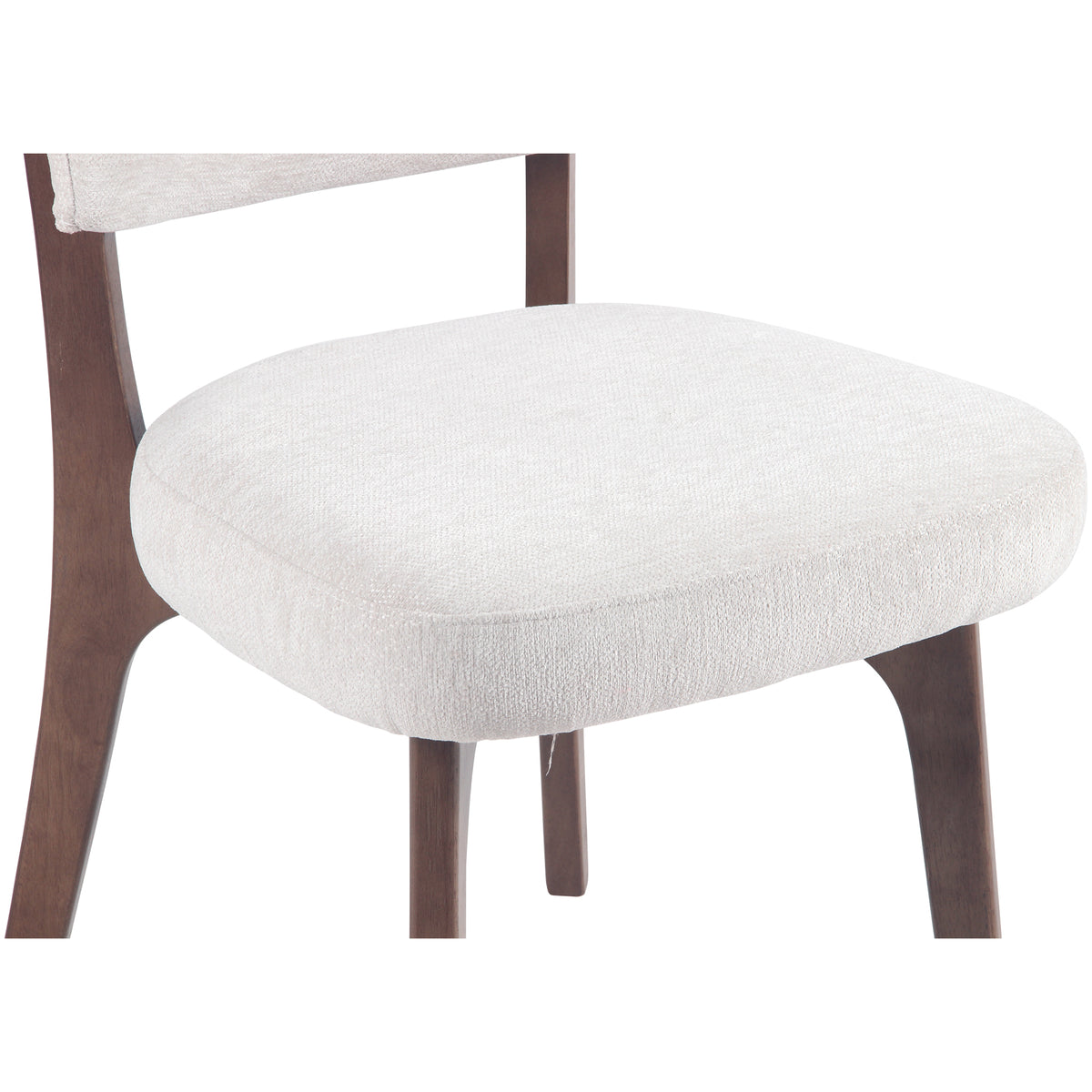 Kidol & Shellder Upholstered Dining Chairs Set of 2 with Curved Backrest