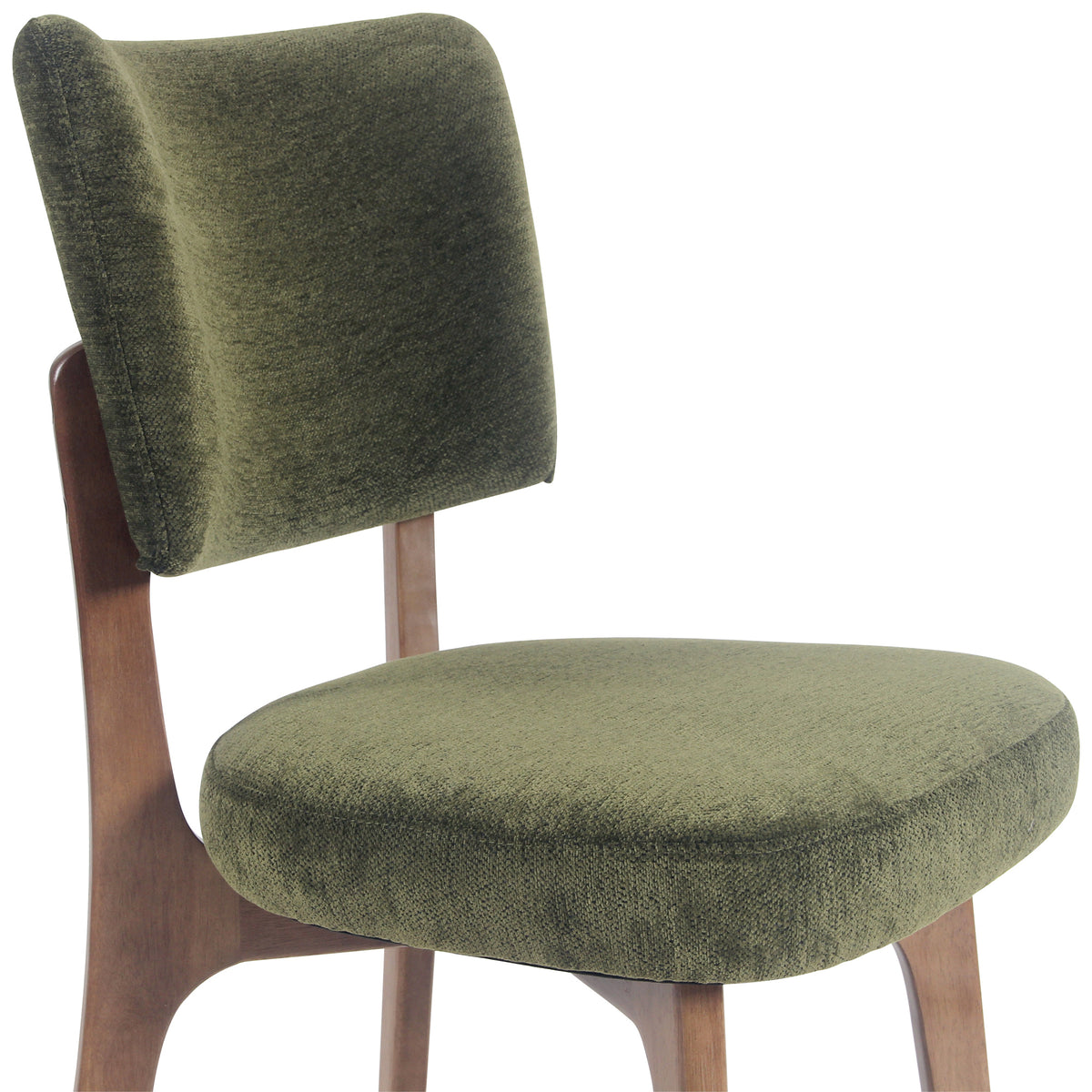 Kidol & Shellder Upholstered Dining Chairs Set of 2 with Curved Backrest