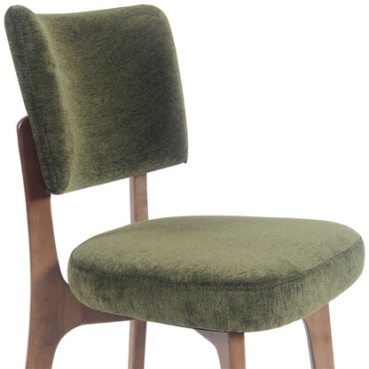 Kidol & Shellder Upholstered Dining Chairs Set of 2 with Curved Backrest