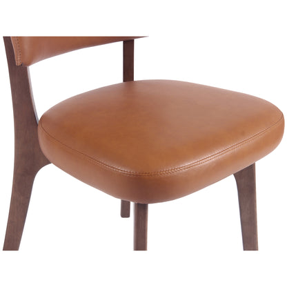 Kidol & Shellder Upholstered Dining Chairs Set of 2 with Curved Backrest