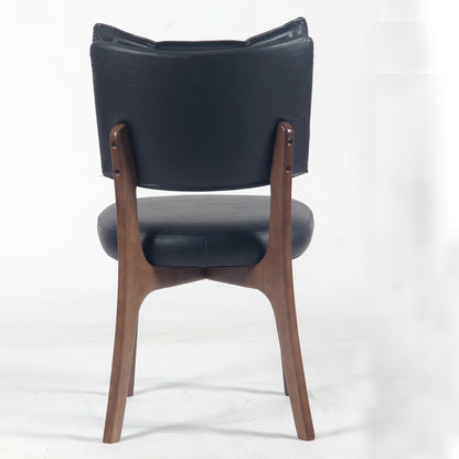 Kidol & Shellder Vintage Dining Chairs Set of 2 with Padded Curved Backrest