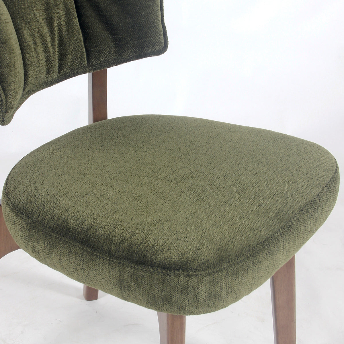 Kidol & Shellder Vintage Dining Chairs Set of 2 with Padded Curved Backrest