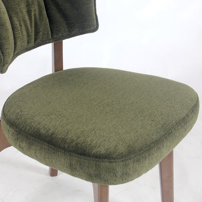 Kidol & Shellder Vintage Dining Chairs Set of 2 with Padded Curved Backrest