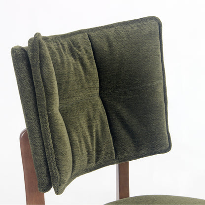 Kidol & Shellder Vintage Dining Chairs Set of 2 with Padded Curved Backrest