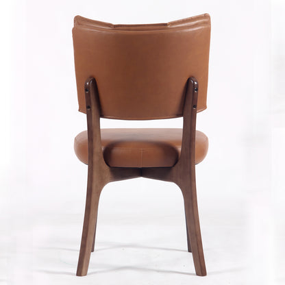 Kidol & Shellder Vintage Dining Chairs Set of 2 with Padded Curved Backrest