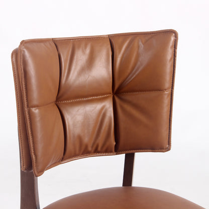 Kidol & Shellder Vintage Dining Chairs Set of 2 with Padded Curved Backrest