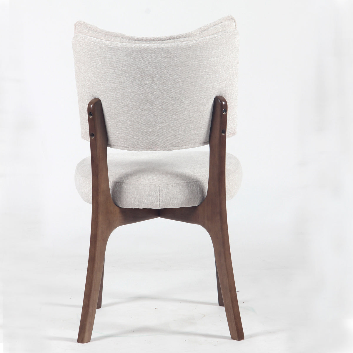 Kidol & Shellder Vintage Dining Chairs Set of 2 with Padded Curved Backrest