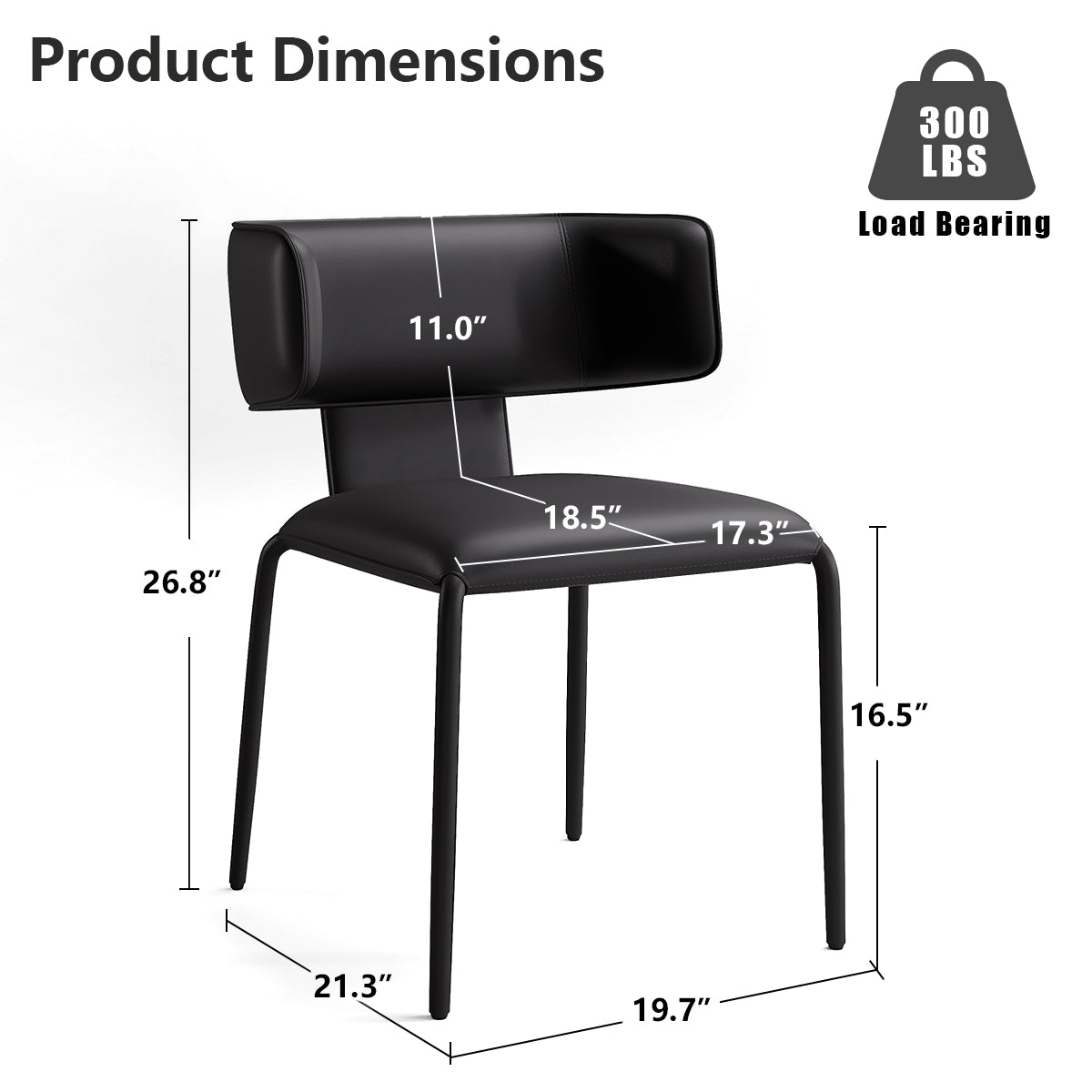 Kidol & Shellder Wing Premium Leather Dining Chairs