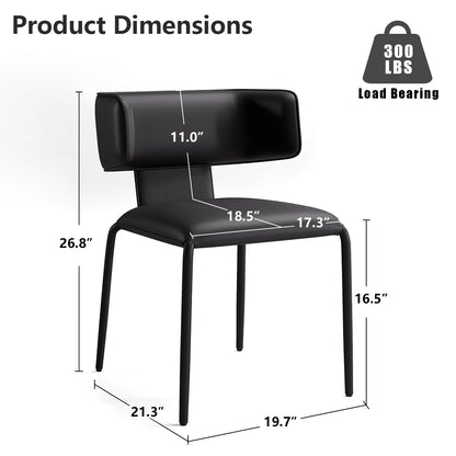 Kidol & Shellder Wing Premium Leather Dining Chairs