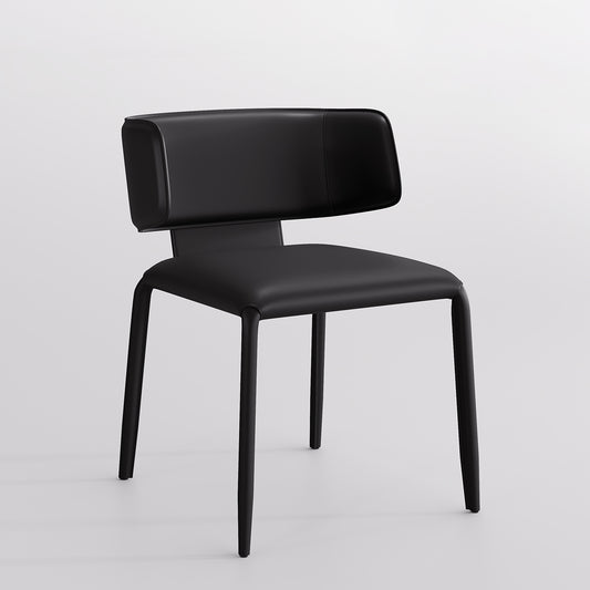 Kidol & Shellder Wing Sadddle Leather Dining Chairs