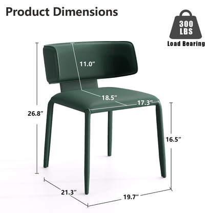 Kidol & Shellder Wing Sadddle Leather Dining Chairs