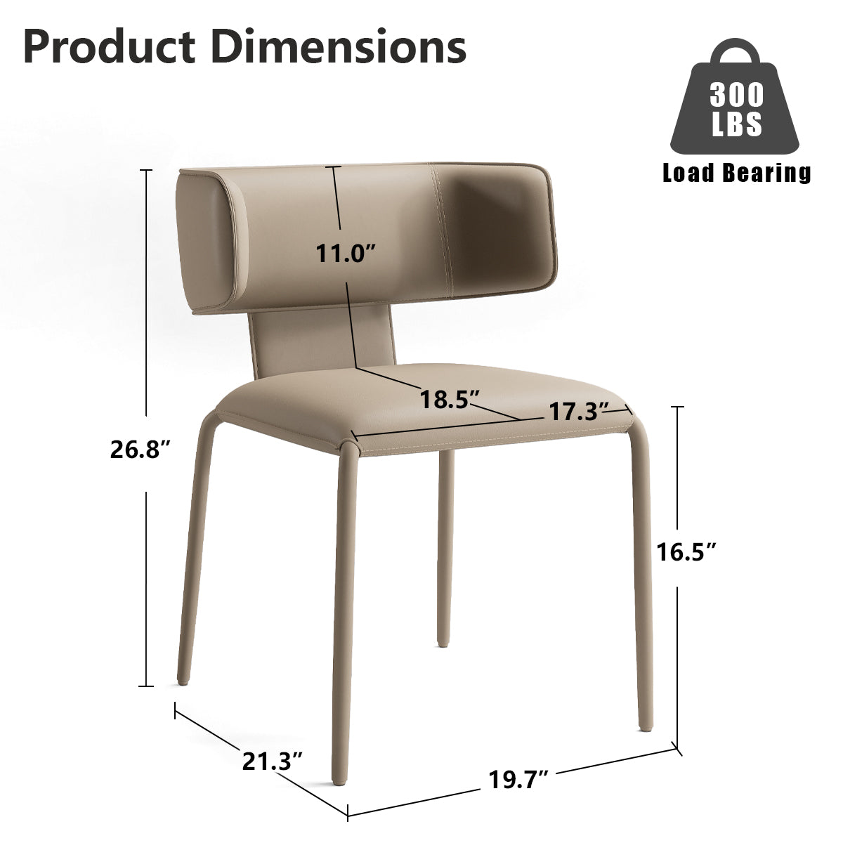 Kidol & Shellder Wing Premium Leather Dining Chairs