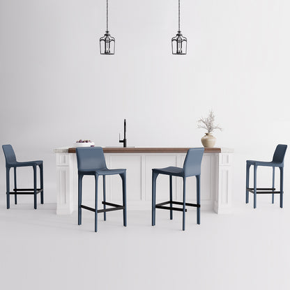 Kidol & Shellder Track Sadddle Leather Bar Stools
