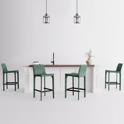 Kidol & Shellder Track Sadddle Leather Bar Stools