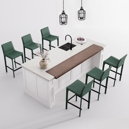 Kidol & Shellder Track Sadddle Leather Bar Stools