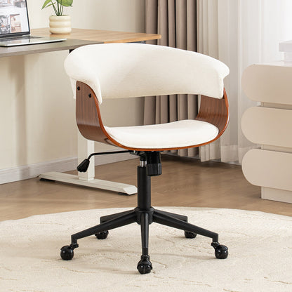 Kidol & Shellder Wood Office Chair with Curved Back