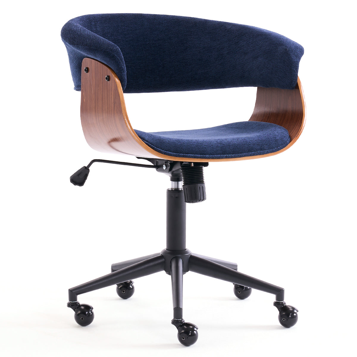 Kidol & Shellder Wood Office Chair with Curved Back