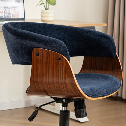 Kidol & Shellder Wood Office Chair with Curved Back