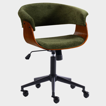 Kidol & Shellder Wood Office Chair with Curved Back