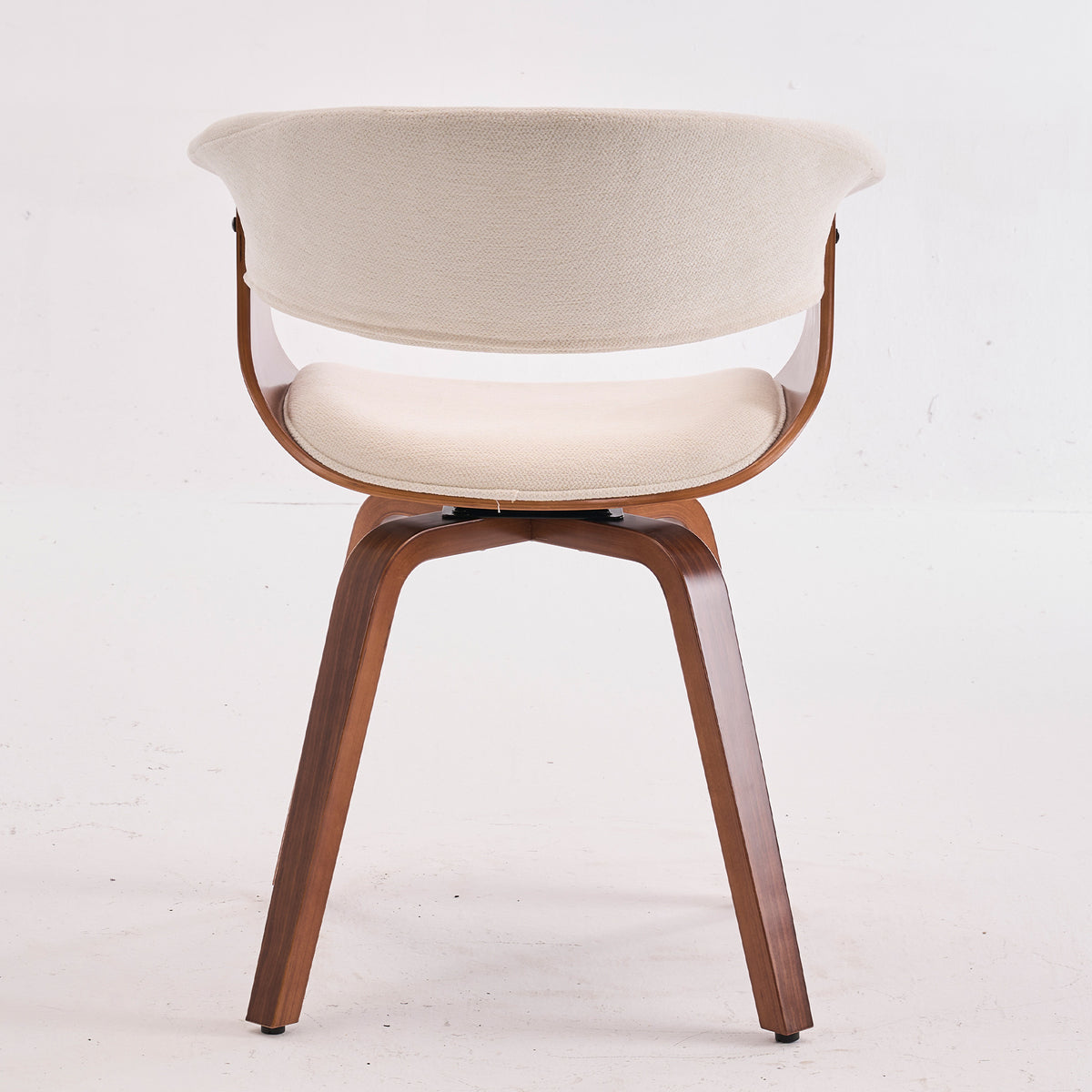 Kidol & Shellder Swivel Dining Chairs with Tapered Wood Legs