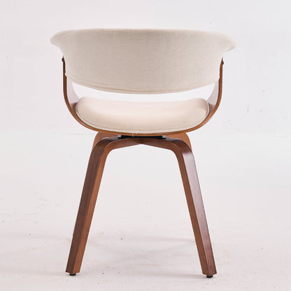 Kidol & Shellder Swivel Dining Chairs with Tapered Wood Legs