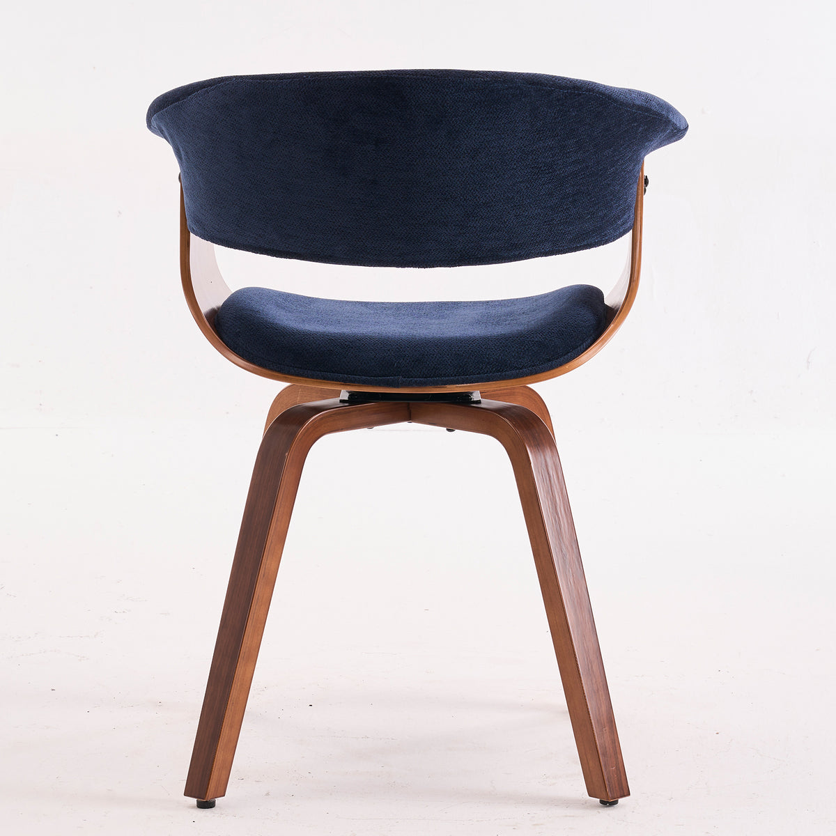 Kidol & Shellder Swivel Dining Chairs with Tapered Wood Legs
