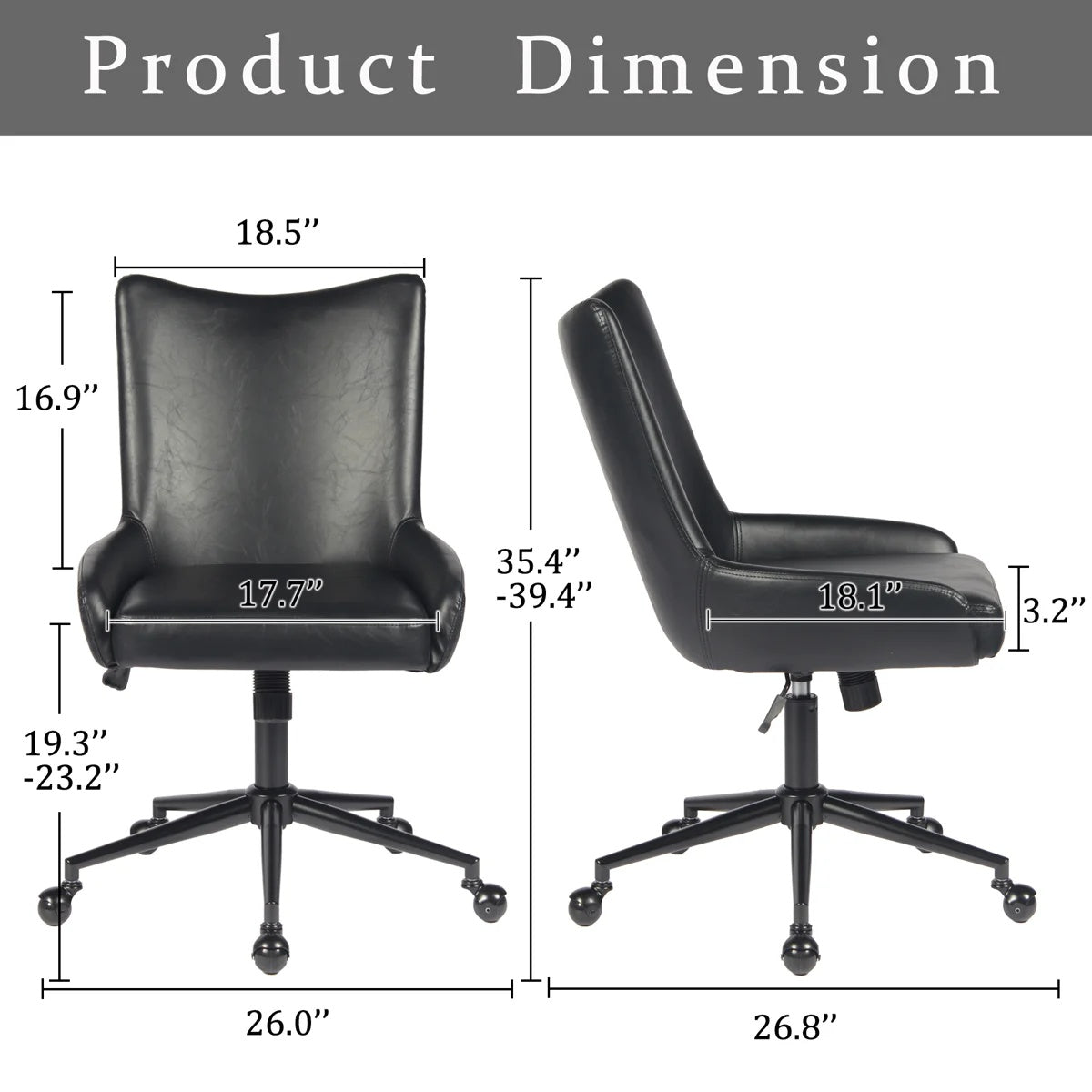 Kidol & Shellder Office Chair Adjustable Swivel Executive Chair