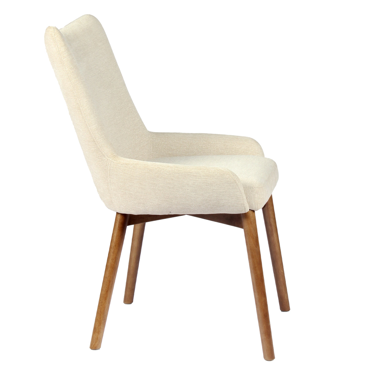 Kidol & Shellder Wingback Upholstered Dining Chairs Set of 2 with Solid Wood Legs