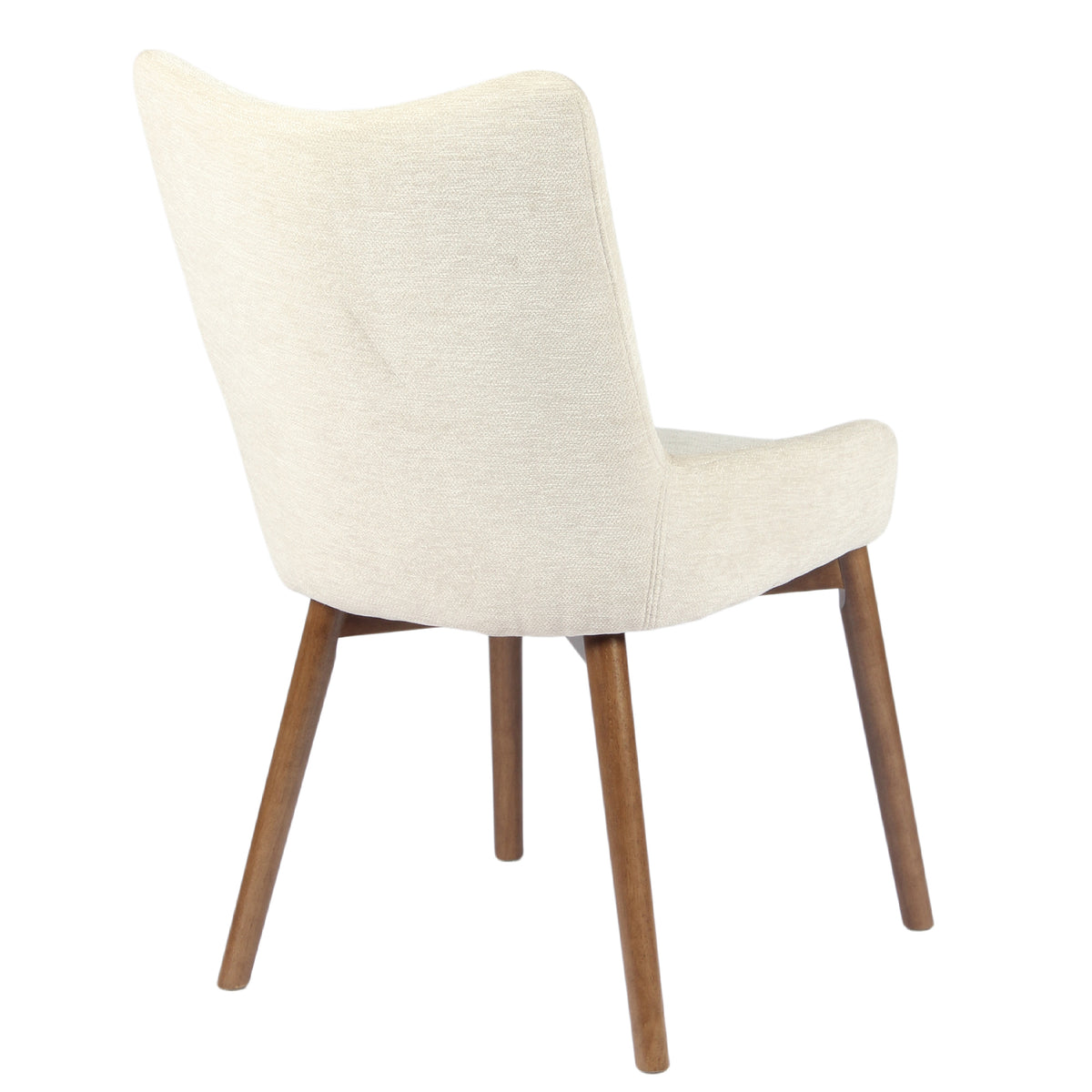 Kidol & Shellder Wingback Upholstered Dining Chairs Set of 2 with Solid Wood Legs