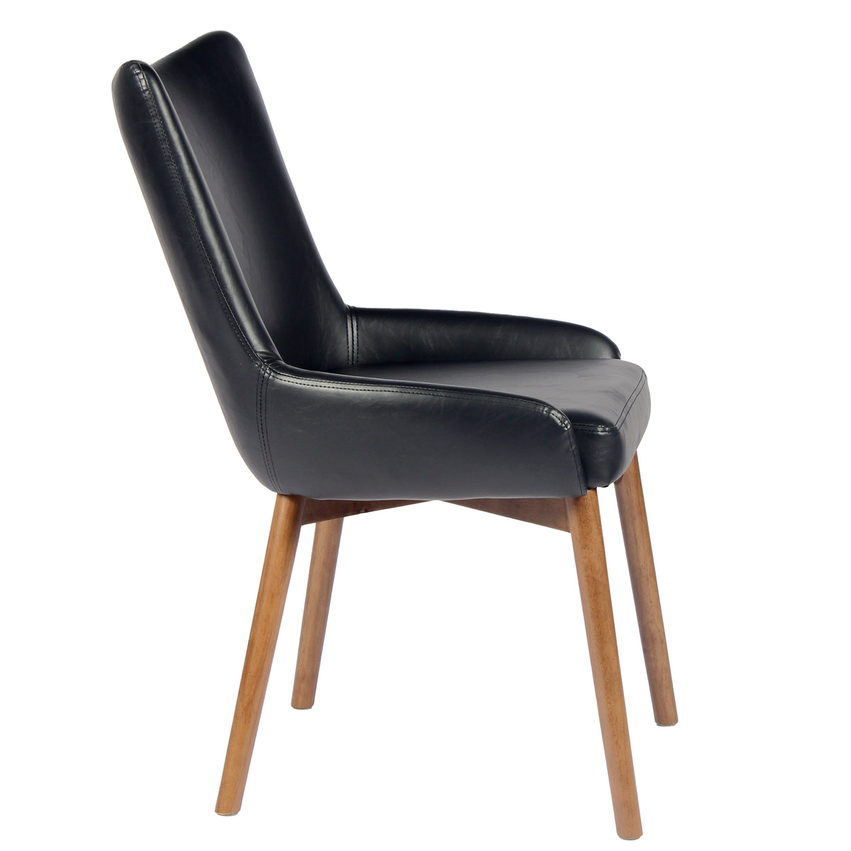 Kidol & Shellder Wingback Upholstered Dining Chairs Set of 2 with Solid Wood Legs