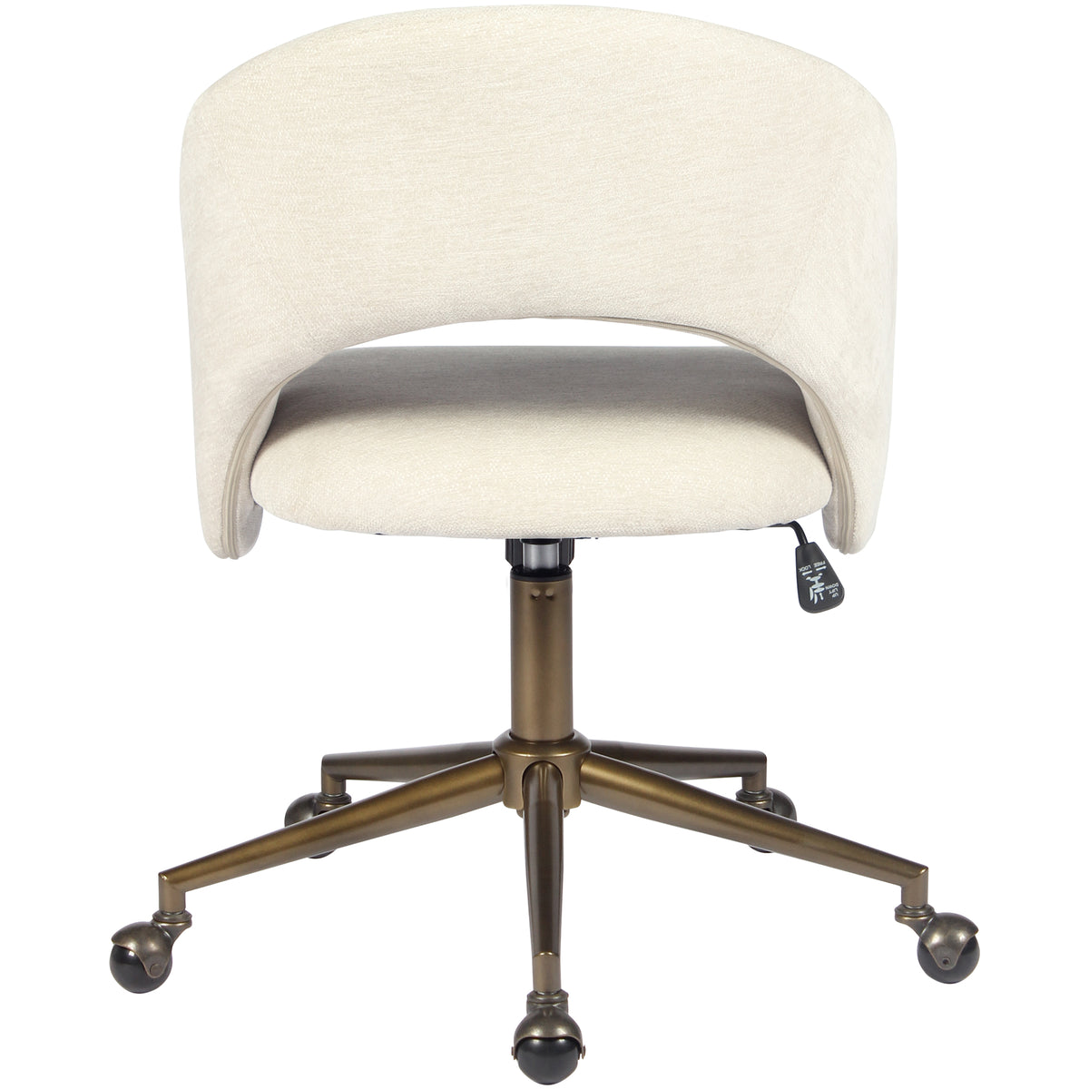YOUNIKE Office Chair Upholstered Office Chair with Barrel Back