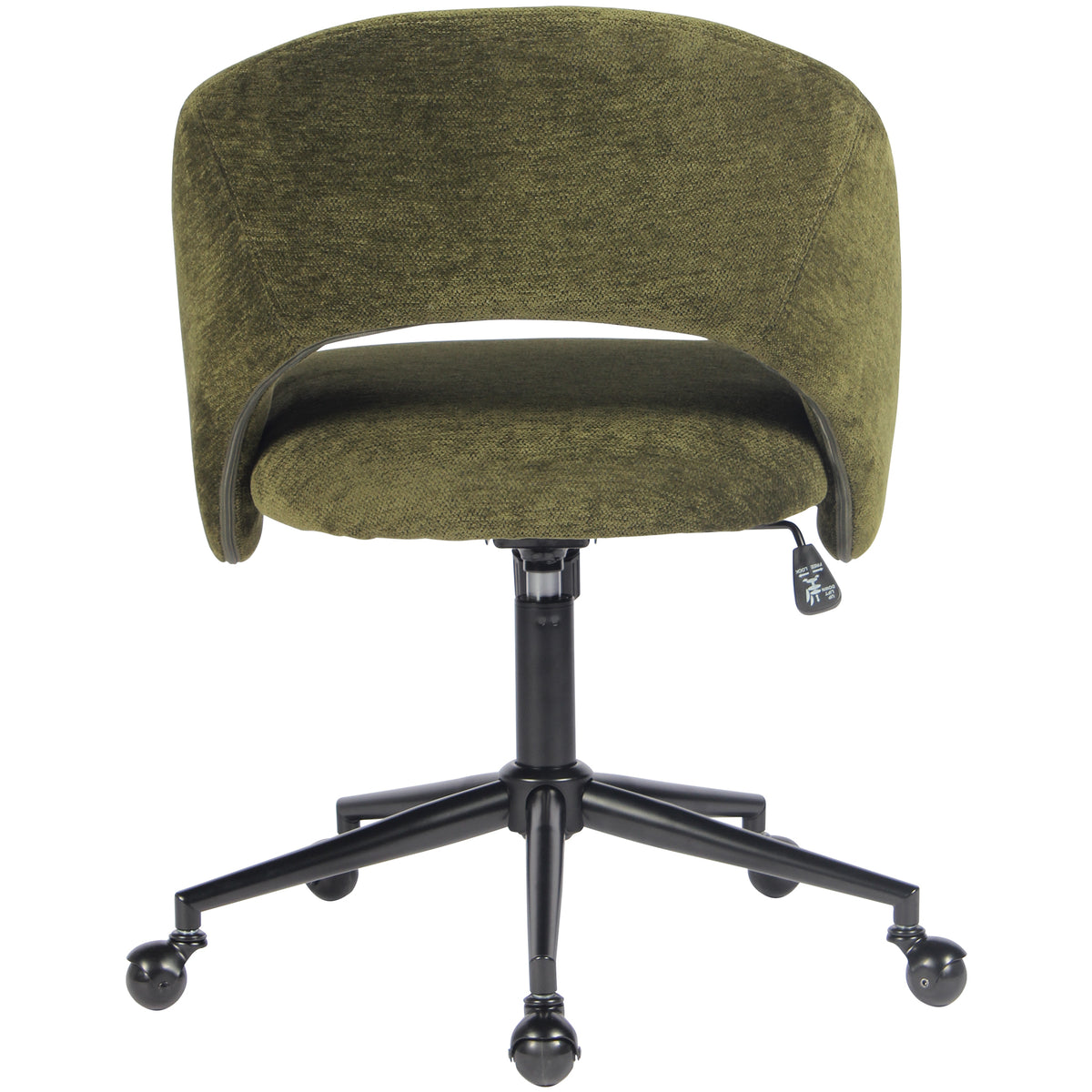 YOUNIKE Office Chair Upholstered Office Chair with Barrel Back