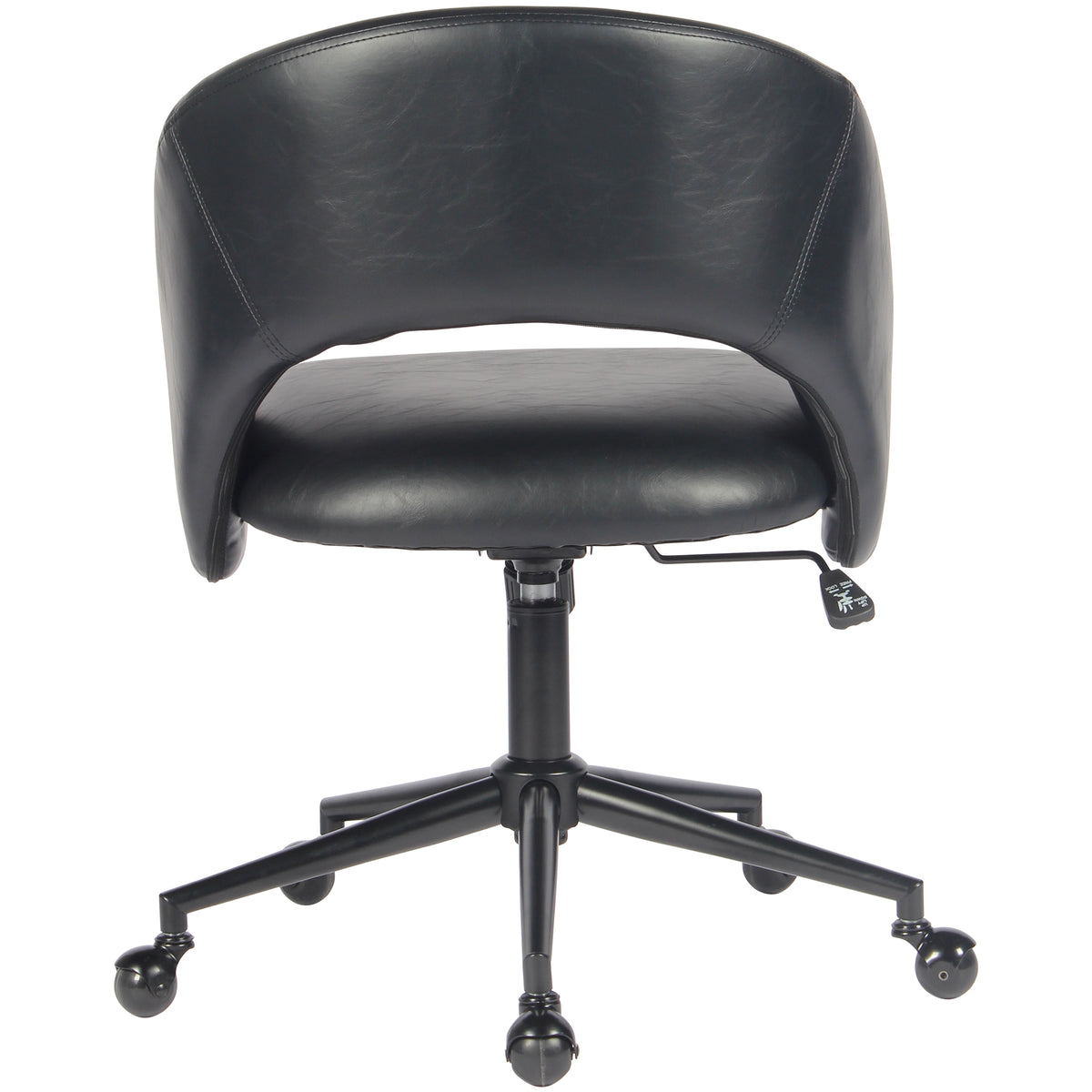 YOUNIKE Office Chair Upholstered Office Chair with Barrel Back