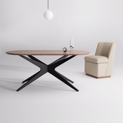 Kidol & Shellder Oval Wood Dining Table DTOG042-2