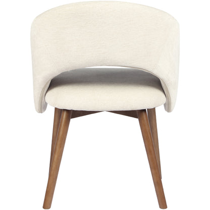 Kidol & Shellder Upholstered Dining Chairs Set of 2 with Wraparound Backrest