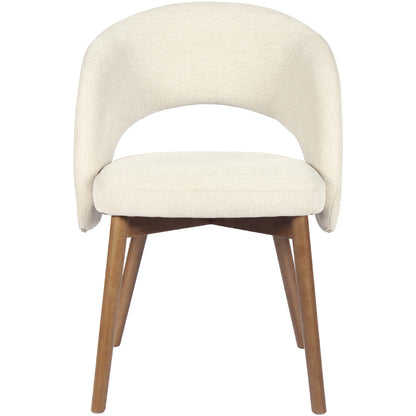 Kidol & Shellder Upholstered Dining Chairs Set of 2 with Wraparound Backrest