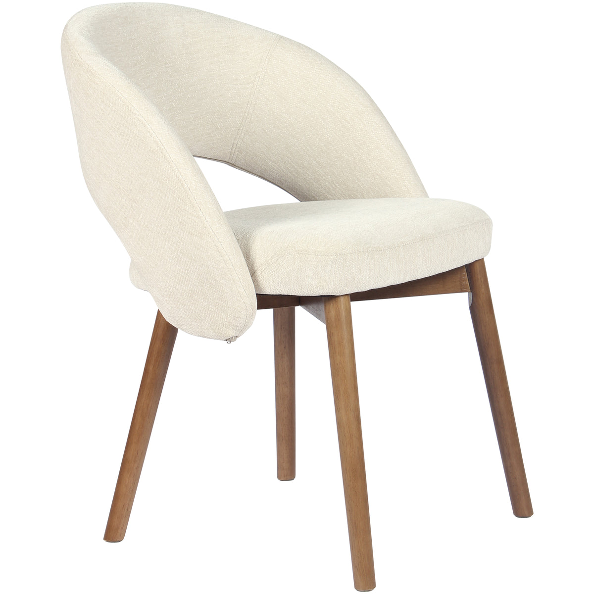 Kidol & Shellder Upholstered Dining Chairs Set of 2 with Wraparound Backrest
